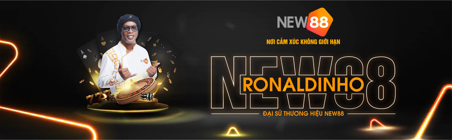 Ronaldinho hợp tác với New88 - Liên minh OKVIP