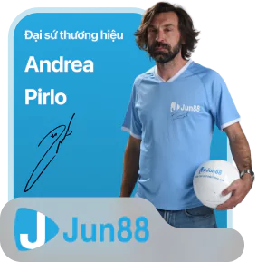 Andrea Pirlo - Đại sứ thương hiệu Jun88