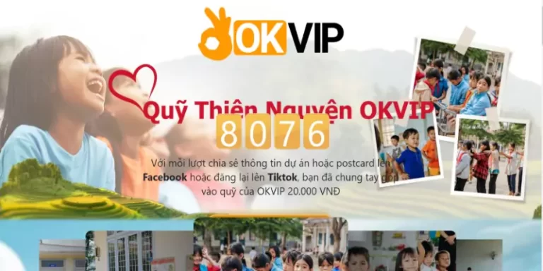 Quỹ từ thiện OKVIP được thành lập vì cộng đồng, xã hội