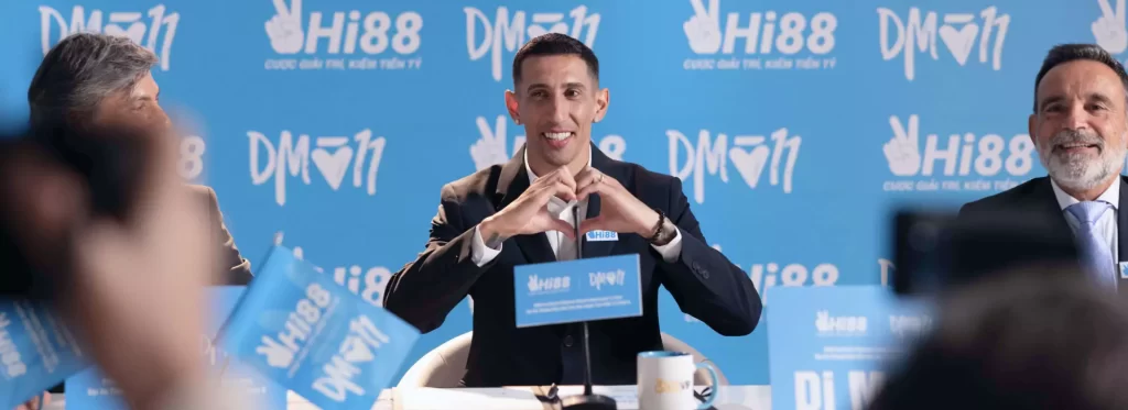 Angel Di Maria hợp tác cùng OKVIP làm đại sứ thương hiệu Hi88